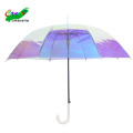 2020 Nouvelle mode promotionnelle colorée innovante Bubble Creative Poe Matériel Full Body Pvc Iridescent Umbrella